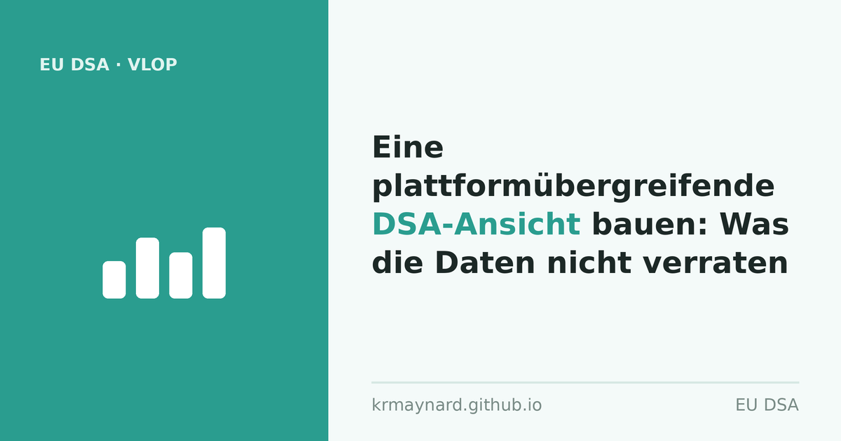 Artikel-Titelbild: Eine plattformübergreifende DSA-Ansicht bauen: Was die Daten nicht verraten
