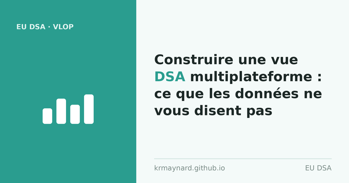 En-tête de l'article : Construire une vue DSA multiplateforme : ce que les données ne vous disent pas