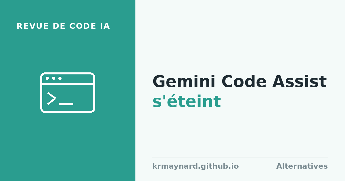 En-tête de l'article : le relecteur GitHub de Gemini Code Assist s'éteint aujourd'hui, où aller ensuite